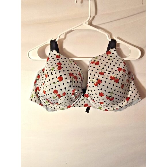 Torrid Curve Womens Plus Size 48C Underwire Cheeky Cherries Pattern Fun - Picture 1 of 2